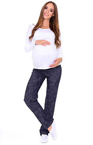 Mija – Komfortable Schwangerschaftshose Denim - 2