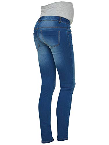 MAMALICIOUS Umstandsjeans Slim Fit Blue Denim - 2