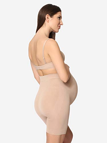 Be Mammy Damen Umstandsshorts Beige - 4