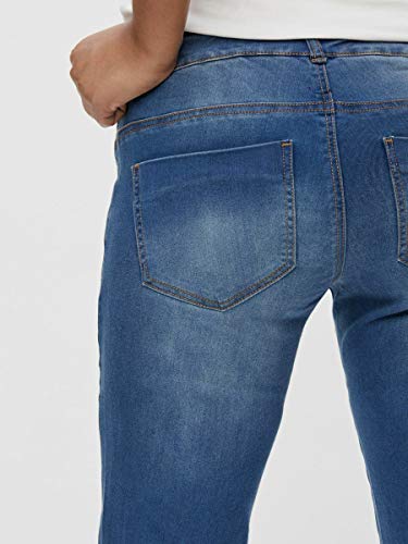 MAMALICIOUS Umstandsjeans Medium Blue Denim - 4